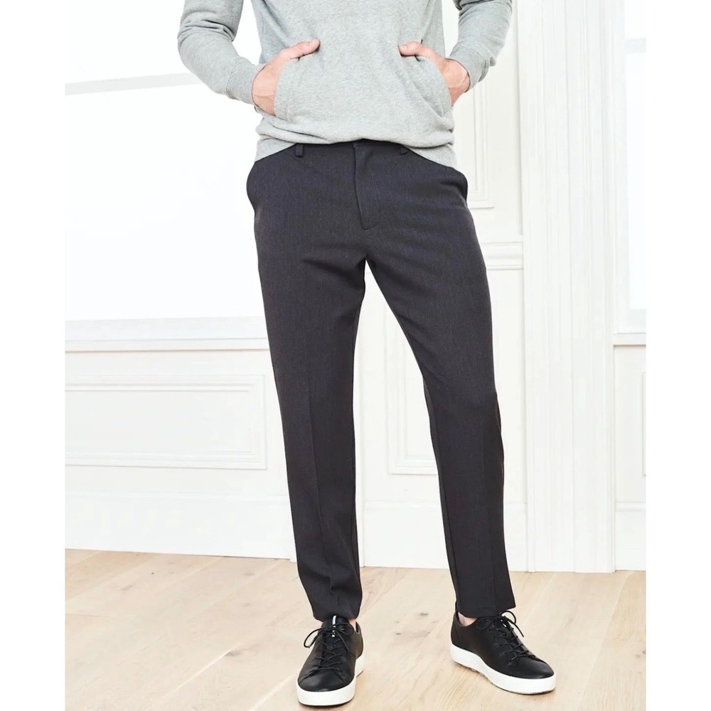 Quince Ultra-Stretch 24/7 Smart Chino Pants Dark Charcoal 42x34 Mens NEW